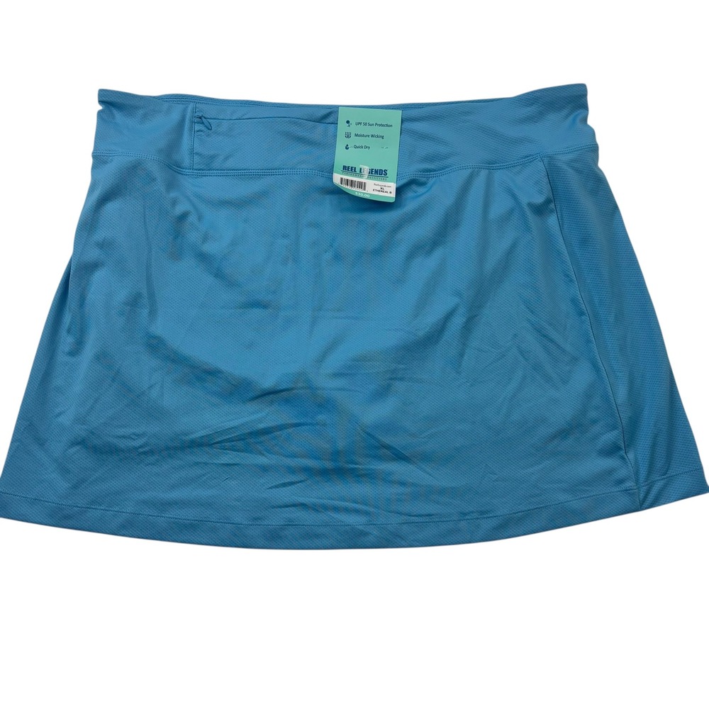 Reel Legends Womens Performance‎ Skort Blue XL UPF 50 Moisture Wicking  New NWT - Picture 2 of 13